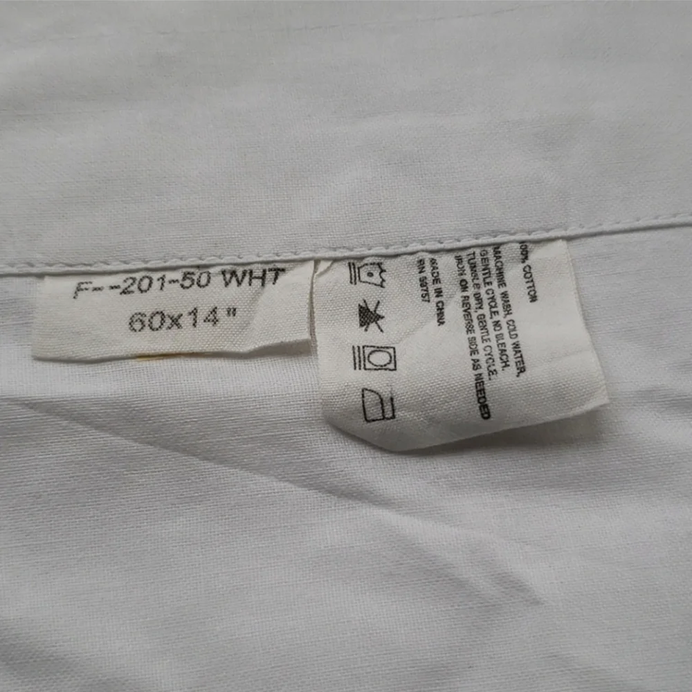 NWT Linens N Things White Cotton Window Velance 60